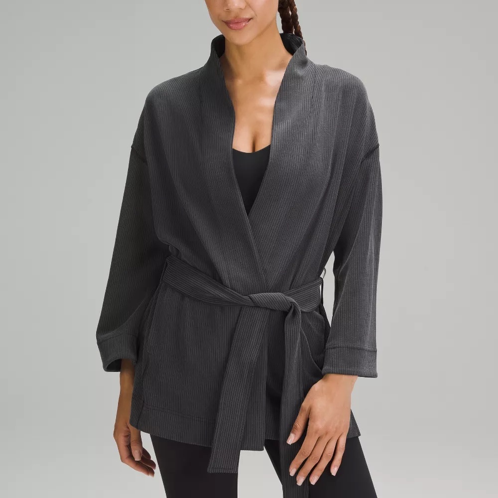Lululemon Ribbed Softstreme Belted Wrap Robe - Picture 2 of 6